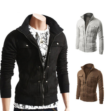 Men's Fashion Casual Side Zip Hoodie